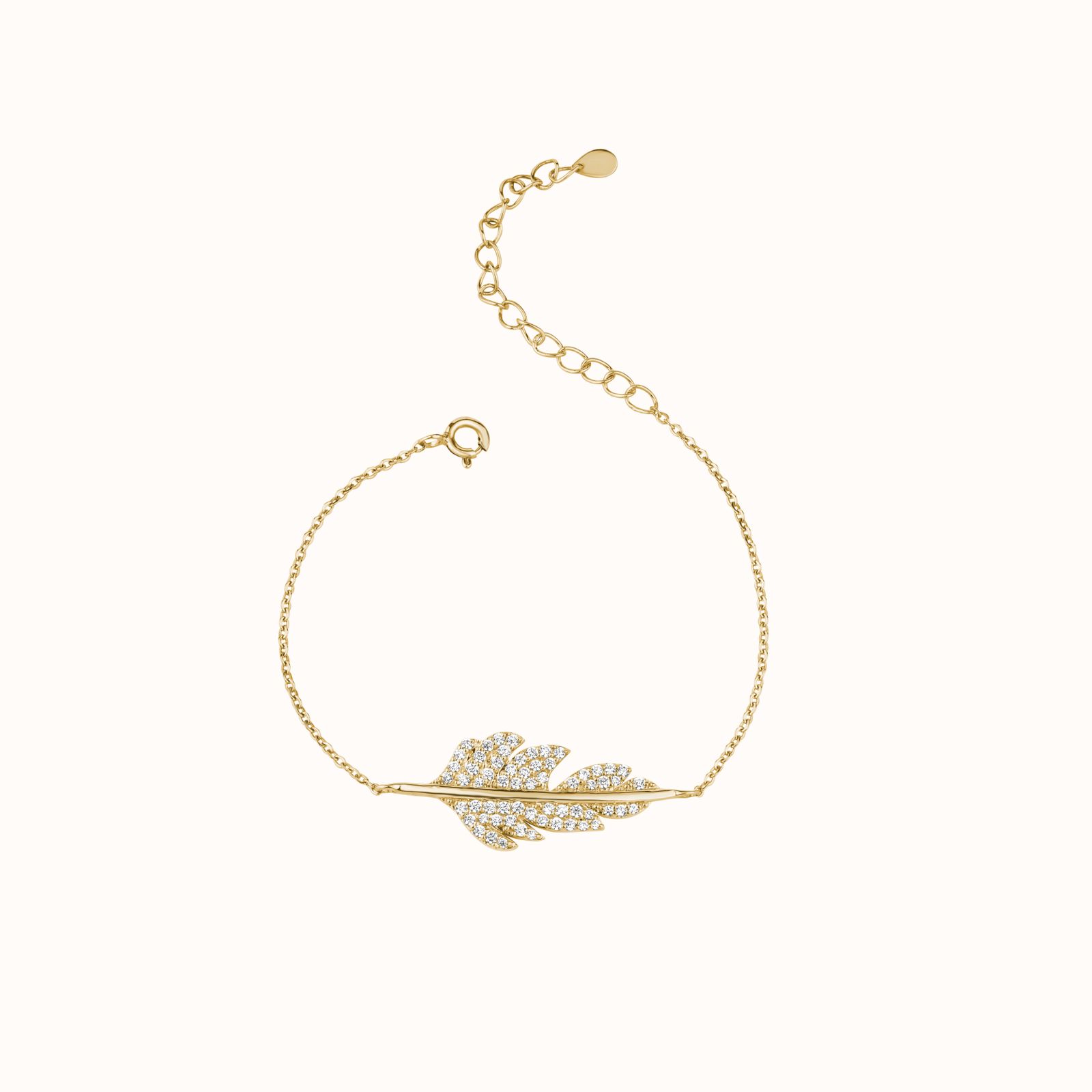 Tennis bracelet in yellow gold